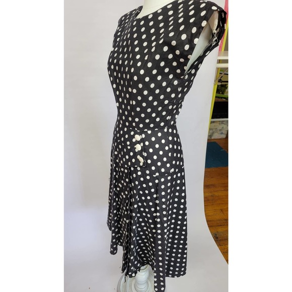 vintage 90s Jamie polka dot dress XS/S - Picture 2 of 5